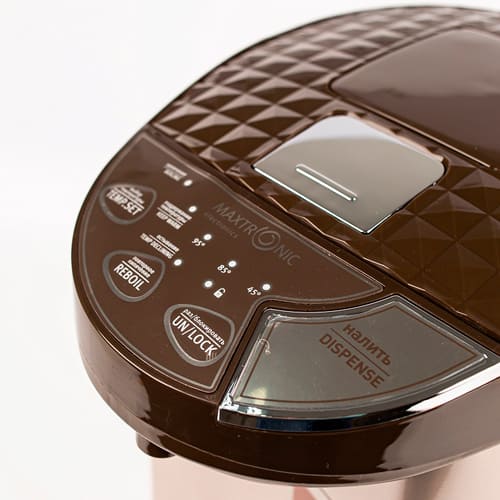 Термопот 4 л MAXTRONIC MAX-Z55B2, золотистый корпус, 750 Вт