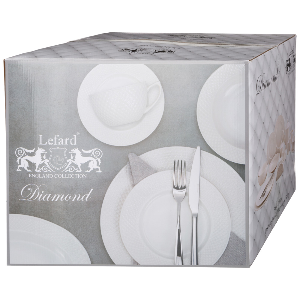 СЕРВИЗ ЧАЙНО-СТОЛОВЫЙ LEFARD, ДИАМАНД, НА 12 ПЕР. 101 ПР., 2КОР=1НАБ.