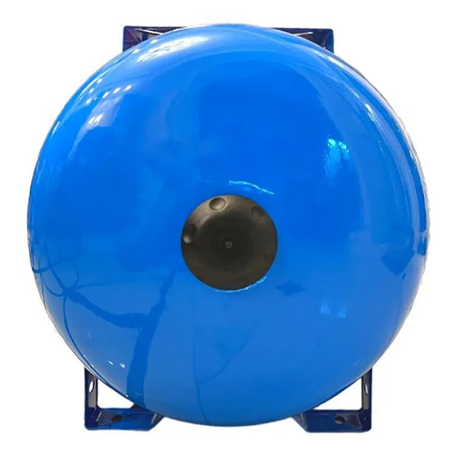 Гидроаккумулятор горизонтальный АКВАБРАЙТ, 24л, с верхней площадкой и ножками, СТАЛЬНОЙ ФЛАНЕЦ вход 1 дюйм. Мембрана EPDM. ГМ-24 Г, 1/1