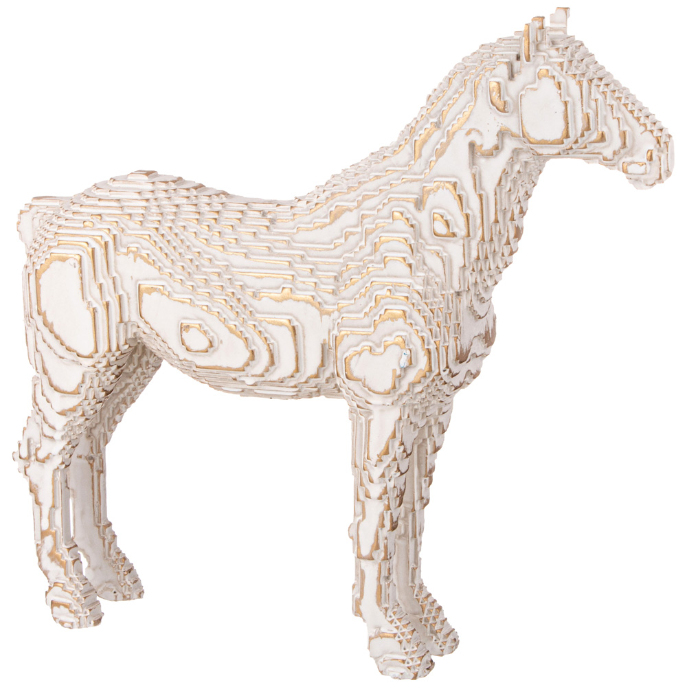 ФИГУРКА ДЕКОРАТИВНАЯ, ЛОШАДЬ, 30Х8, 5Х28, 5 СМ