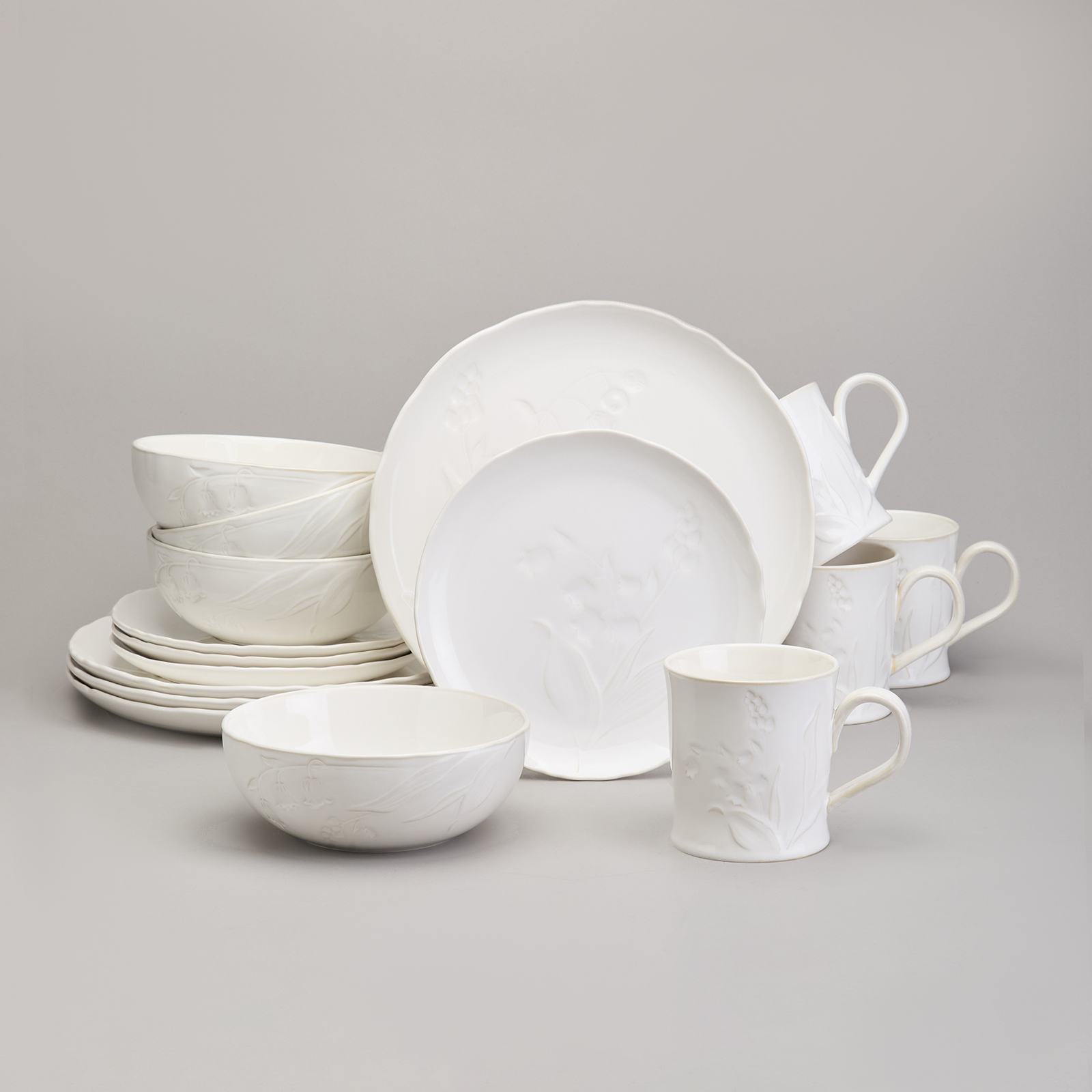 НАБОР ОБЕДЕННЫЙ LEFARD, ЛАНДЫШИ, 4 ПЕР. 16 ПР., КОР=1ШТ.