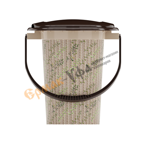 Ведро - туалет 17л Плетёнка, Альтернатива, м2329, 1/10