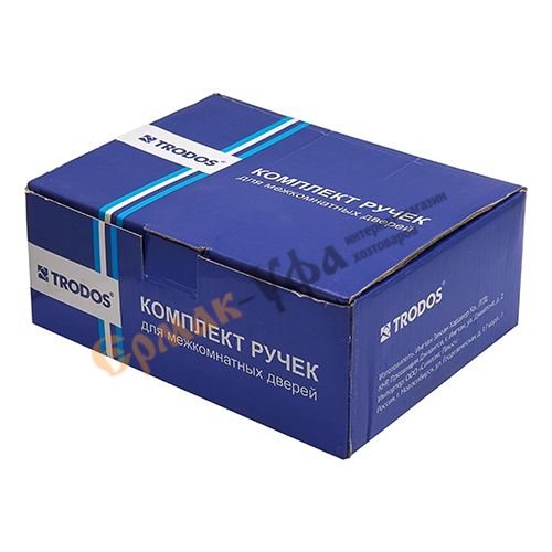 Ручка защелка ЗВ6-01 с ключем универсальная Trodos, бронза, 1/24