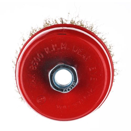 Щетка для УШМ, чашка, 100мм/М14 Барракуда латунь, 038\F0236, 1/60