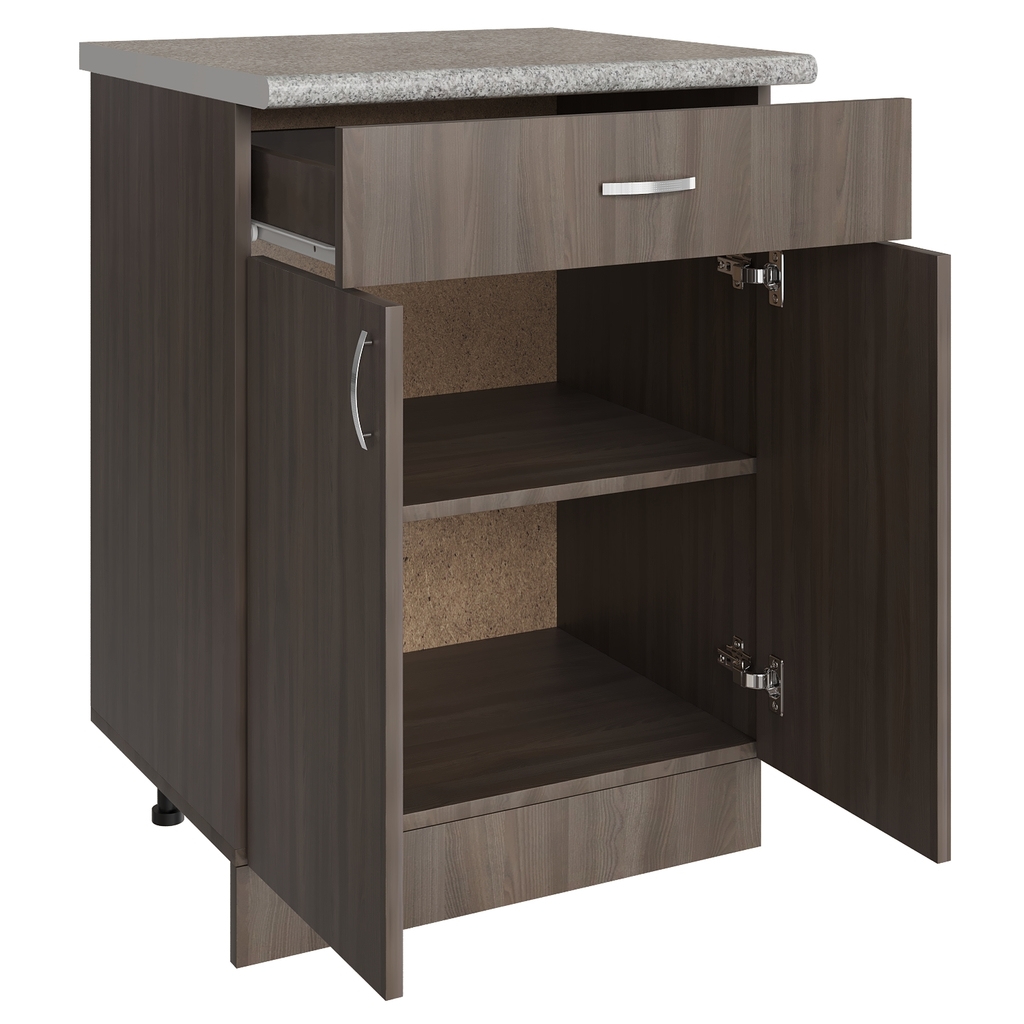 Стол разделочный 60 шимо/ясень темный, 1 ящик