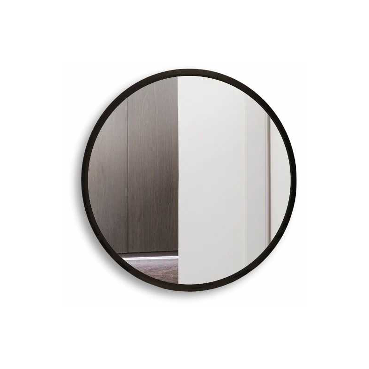 Зеркало MIXLINE, Ренуар, D400 без подсветки, черное обрамление