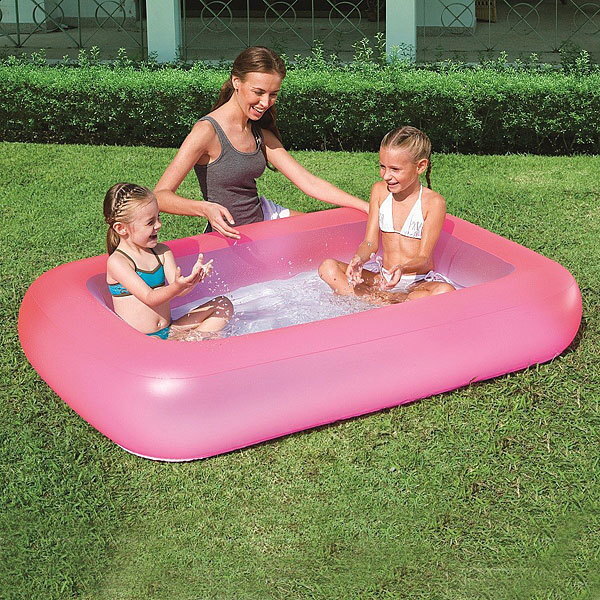 Бассейн надувной прямоугольный 165*104*25 см Aquababes Bestway (51115)