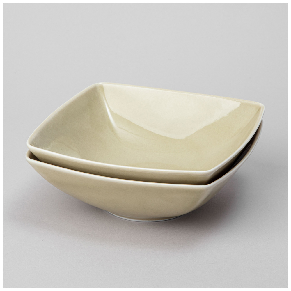 НАБОР САЛАТНИКОВ КВАДРАТНЫХ LEFARD TINT 600МЛ, ФИСТАШКОВЫЙ 2 ШТ.