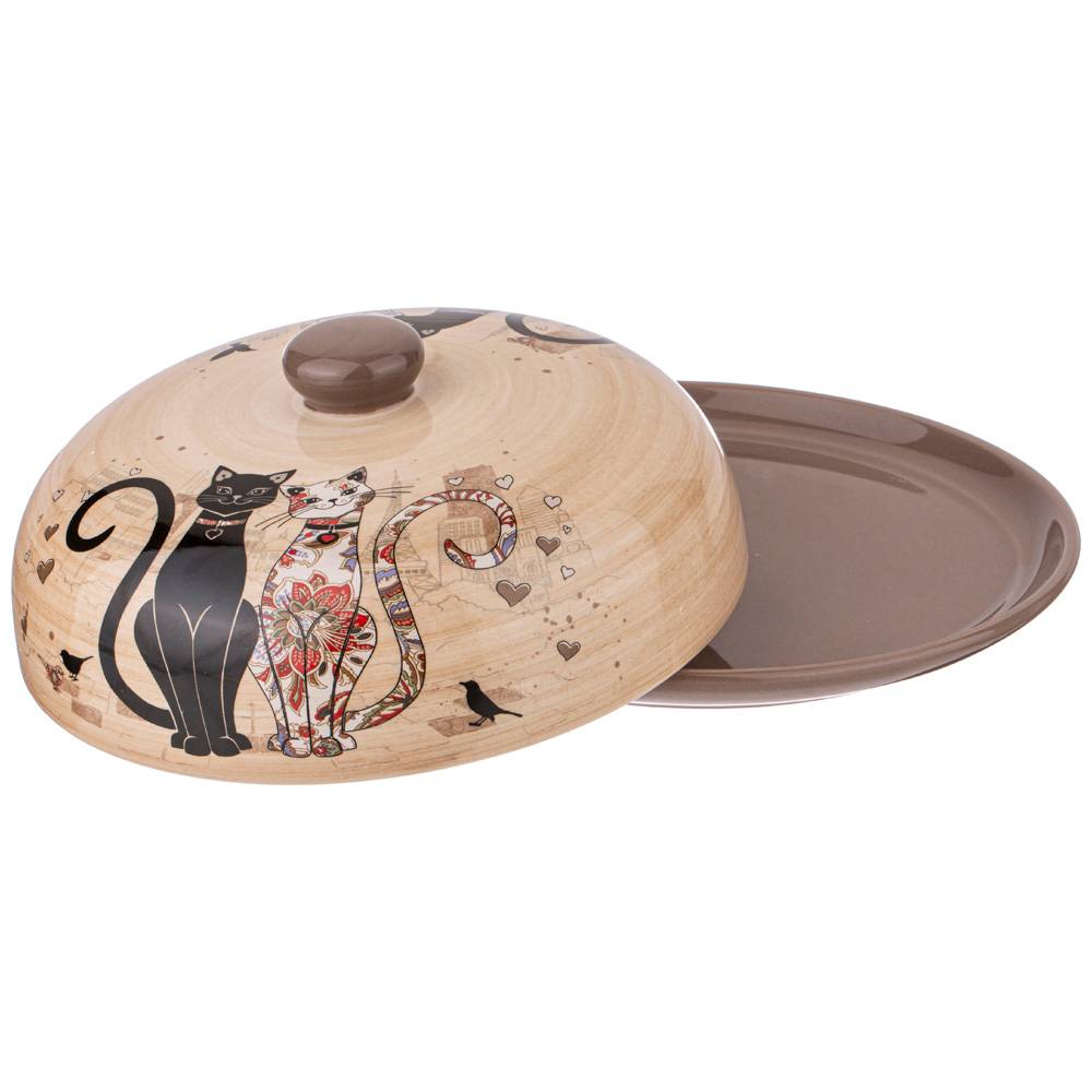 БЛЮДО ДЛЯ БЛИНОВ AGNESS, ПАРИЖСКИЕ КОТЫ, 23*10 СМ, КОР=12ШТ.