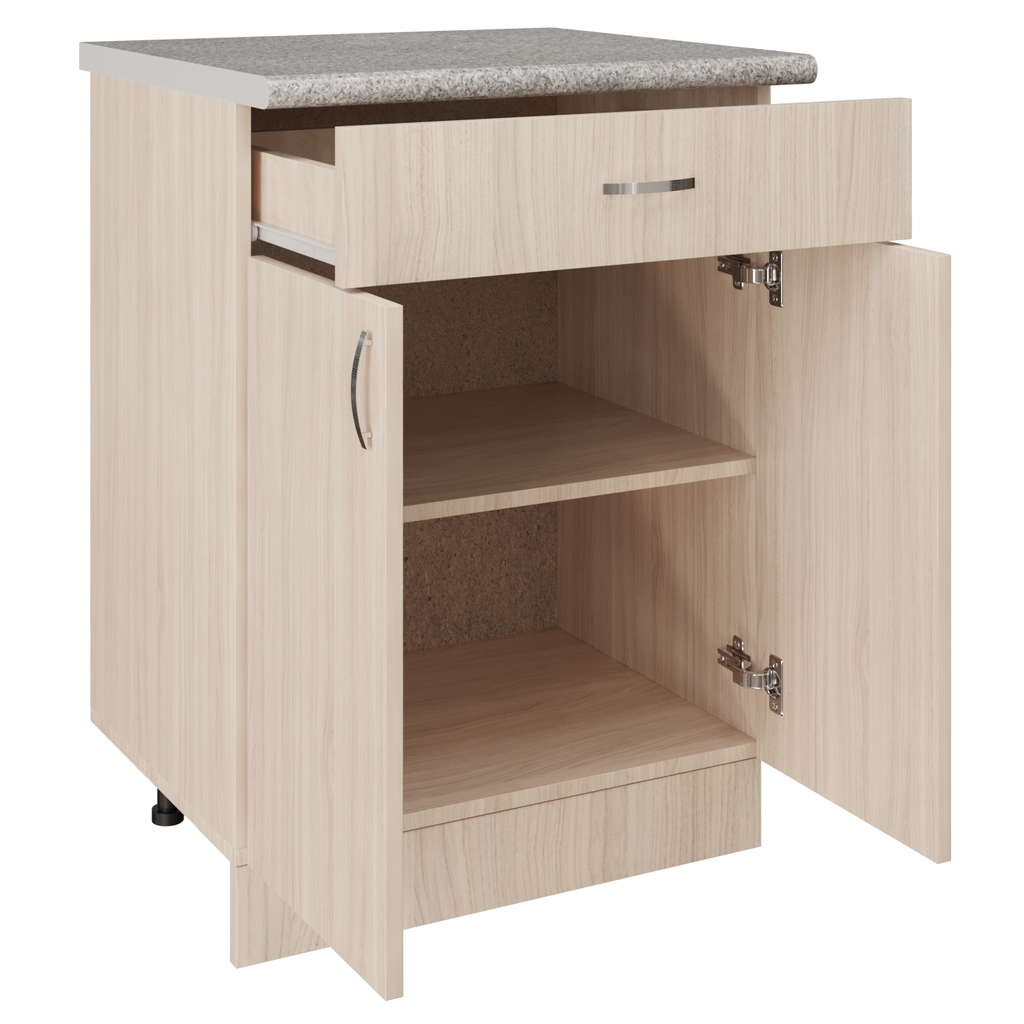 Стол разделочный 60 венге светлое, 1 ящик