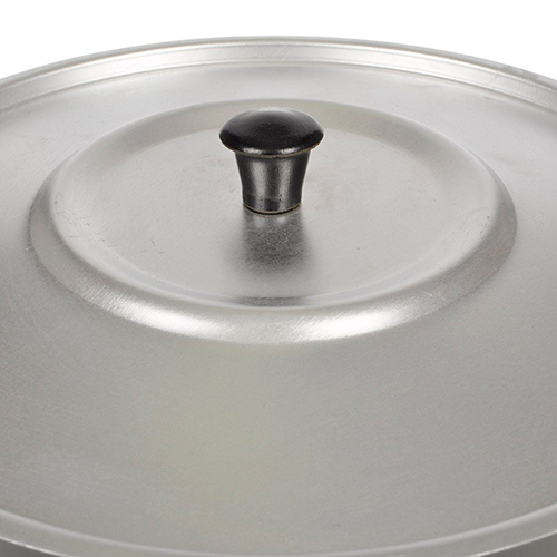 Кастрюля 6,0 л 2 мет. ручки, с крышкой, штампованный алюминий, БЕЛАЯ КАЛИТВА, 1/6