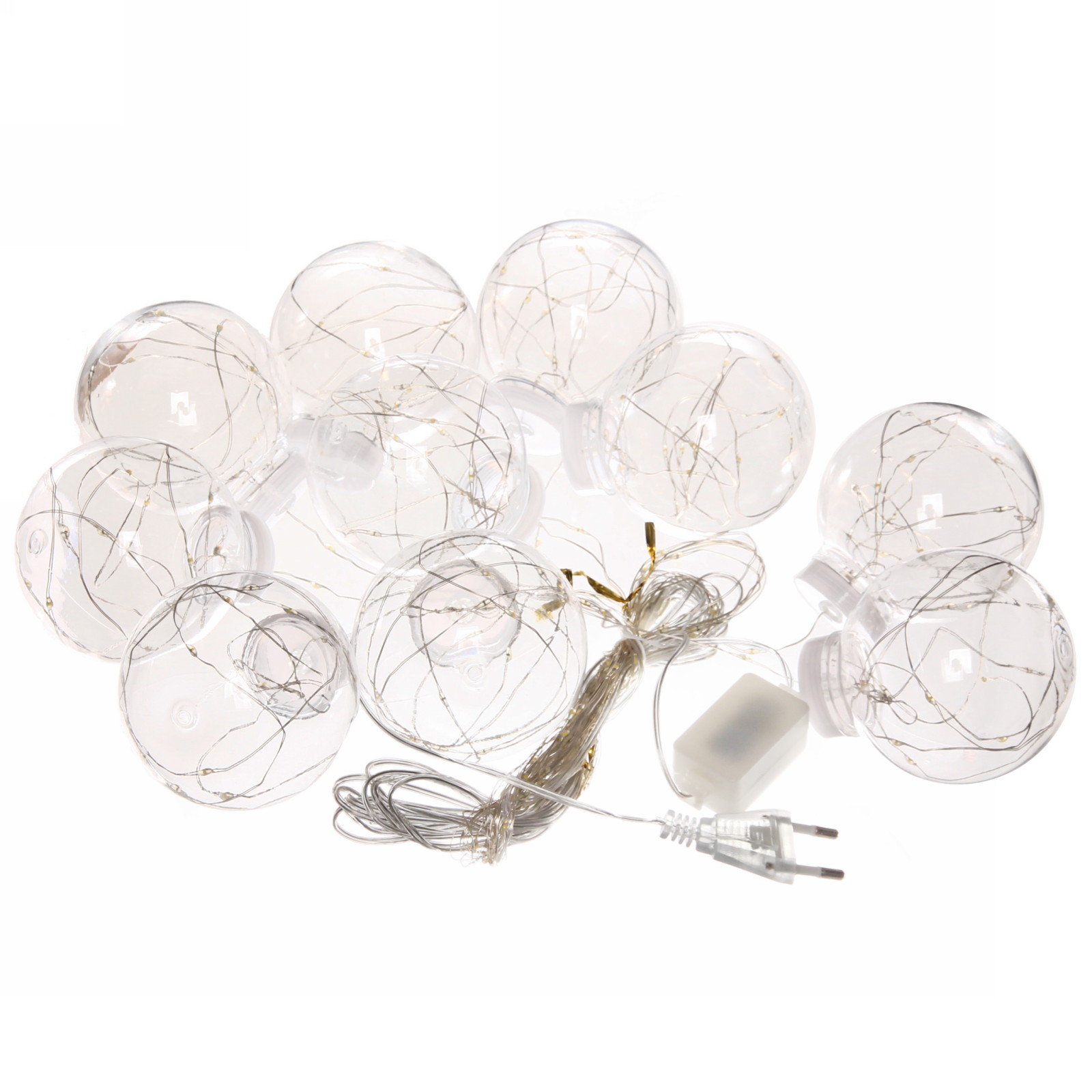 Гирлянда для дома БАХРОМА "Шар" ш2,5 м* в0,5/0,8м 200 ламп LED, d-8 см, 1 реж, IP-20, Белый