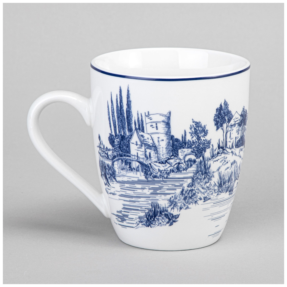 НАБОР КРУЖЕК LEFARD, NOVEL, НА ДЕРЕВ. ПОДСТАВКЕ 4 ШТ. 380 МЛ, КОР=6НАБ.