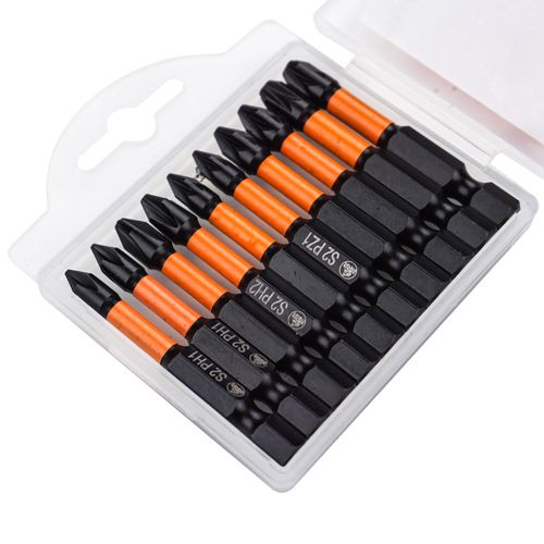 Набор бит Барракуда PH1 PH2 PZ1 PZ2 PZ3 по 2 шт, 10шт, S2 черные, 1/20/100