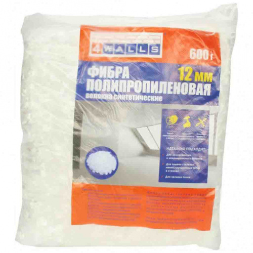 Фиброволокно 12мм 600гр для садовых дорожек и бетона FBV002V, 1/4