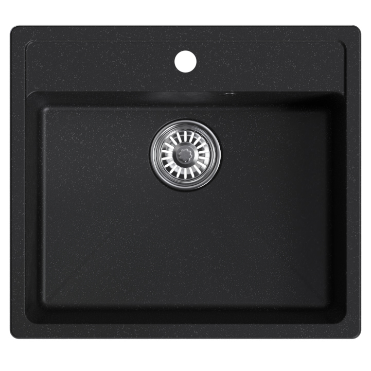 Мойка ML-GM15 ультра-черная, 344, 560*500*180мм NEW