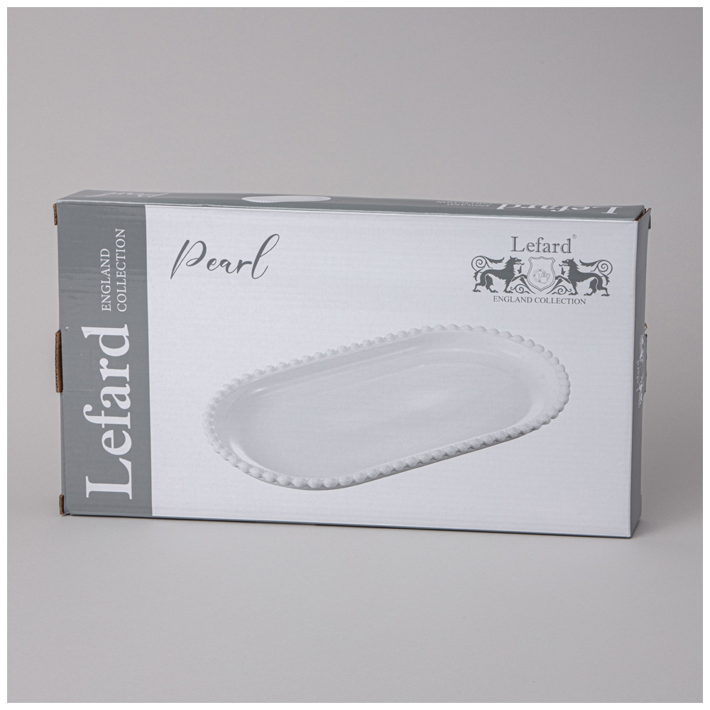 БЛЮДО ОВАЛЬНОЕ LEFARD, PEARL, 36*20*3 СМ, КОР=18ШТ.