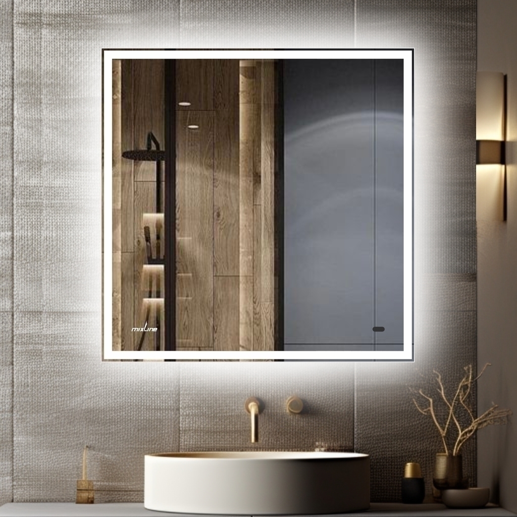 Зеркало MIXLINE, Велес, 700*800, ШВ бесконтактный сенсор, светодиодная подсветка НОВИНКА