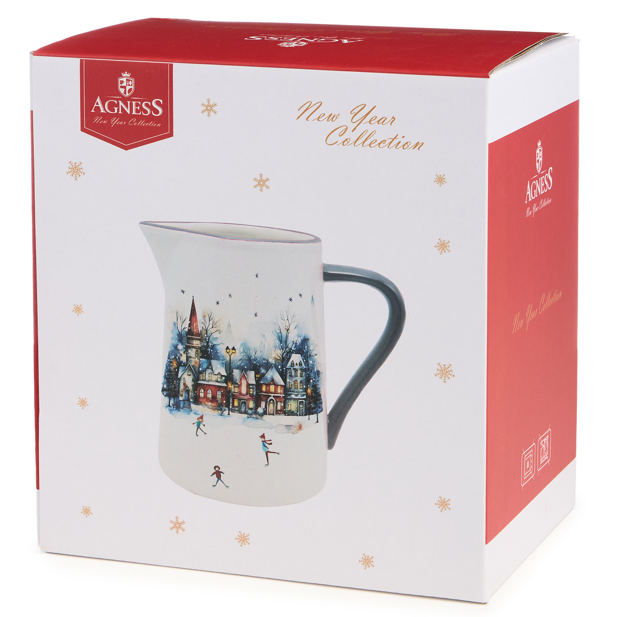 КУВШИН AGNESS, С НОВЫМ ГОДОМ!, 18, 5*12, 5*17, 5 СМ