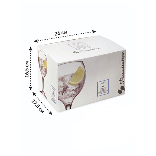 Бокал 290мл БИСТРО 6шт/уп, для воды, Pasabahce, 44411В, 1/8