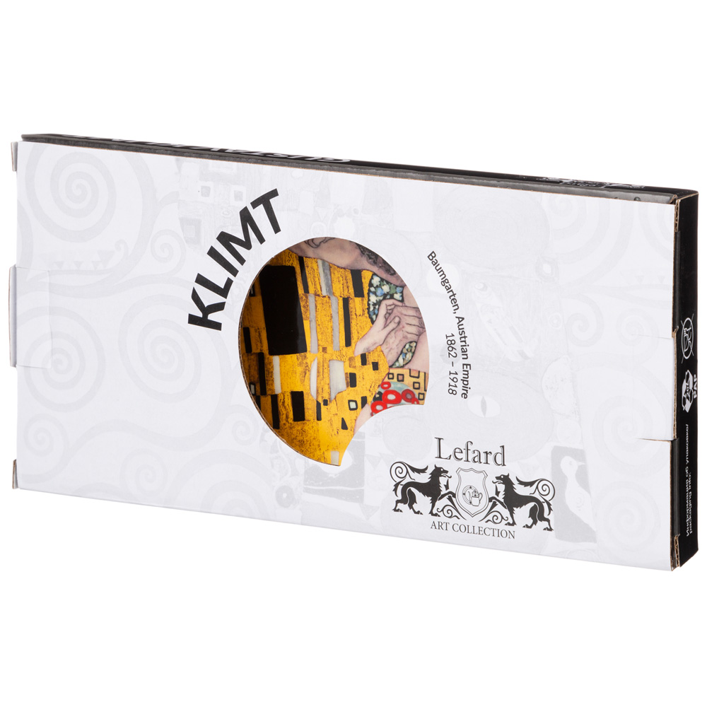 БЛЮДО ПРЯМОУГОЛЬНОЕ LEFARD, ПОЦЕЛУЙ,  Г. КЛИМТ 30 СМ, ЗОЛОТОЕ, КОР=24ШТ.