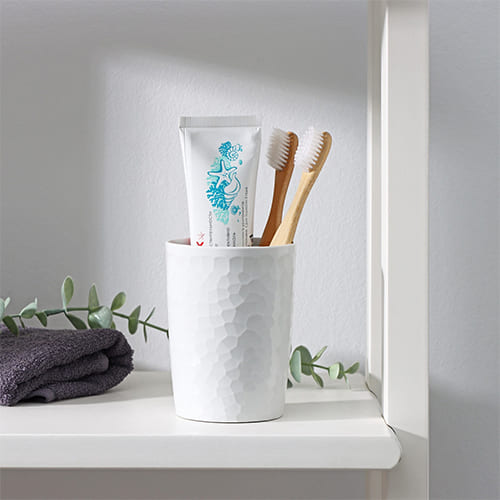 Стаканчик для ванной 350 мл Homver Tule 221304121/03, светло-серый