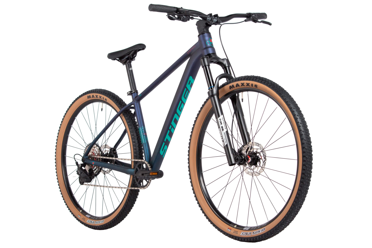 Велосипед STINGER 27.5" GRAPHITE STD синий, алюминий, размер SM