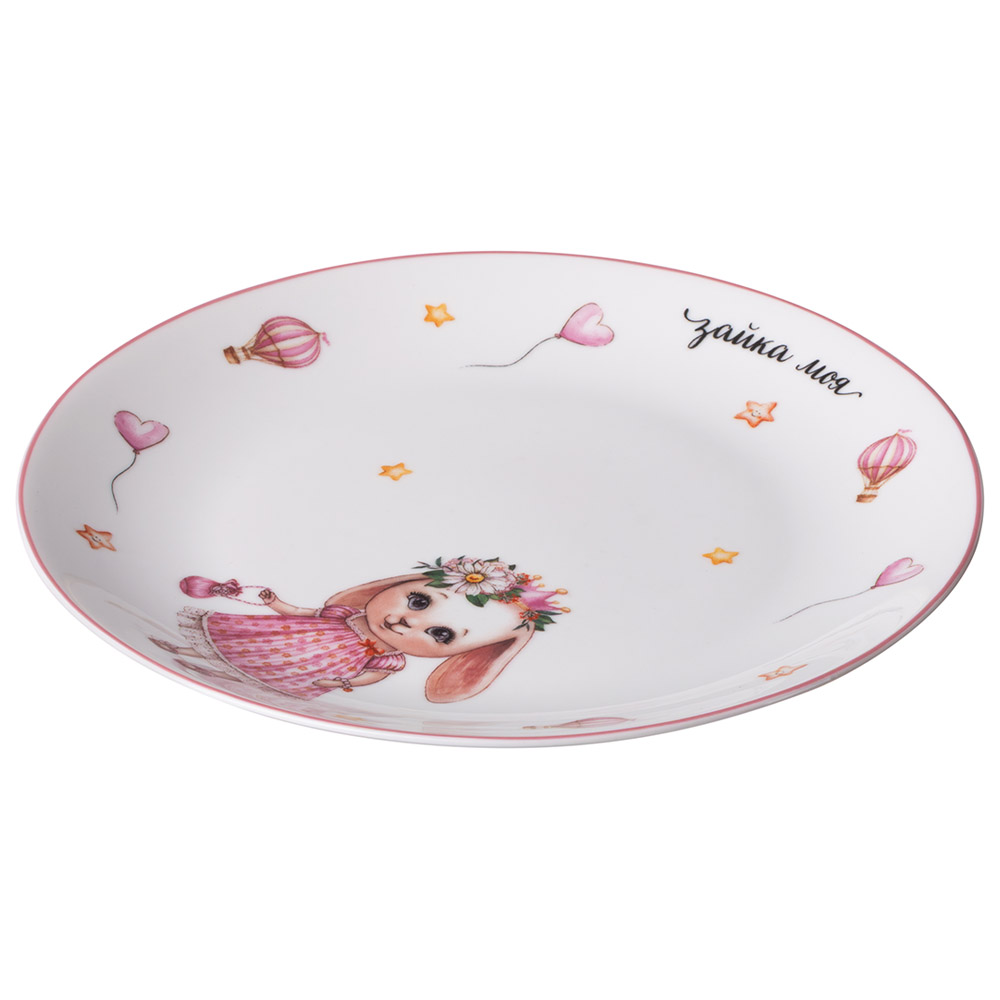 НАБОР ПОСУДЫ LEFARD "МОЯ ЗАЙКА" 3 ПР.: САЛАТНИК 13*6,5 СМ 580 МЛ, ТАРЕЛКА 19,5*2 СМ, КРУЖКА 270 МЛ