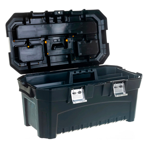 Ящик для инструментов Saturn 223400430/01, 19.5,  490х290х270 мм с органайзером, вставкой и металлическими замками