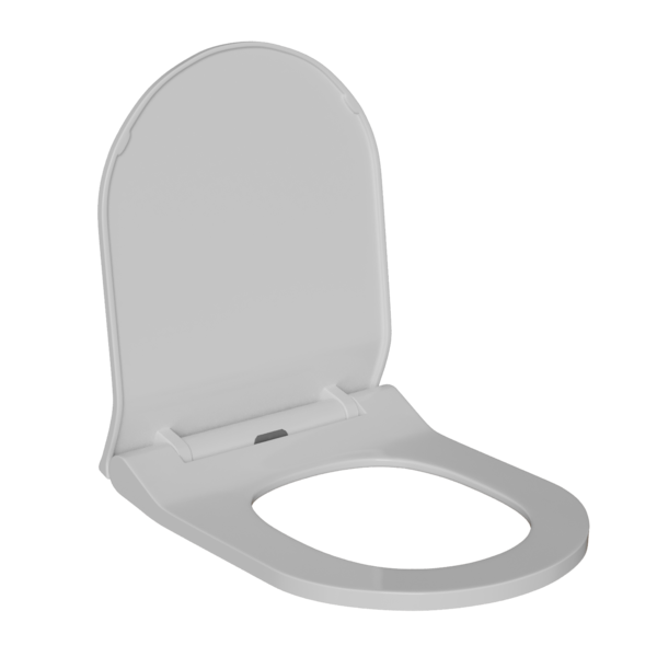 Сиденье для унитаза  WAVE  APEKS полипропилен, микролифт, БЕЛЫЙ глянец