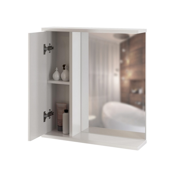 Зеркальный шкаф, Росток 65, левый без подсветки ПВХ