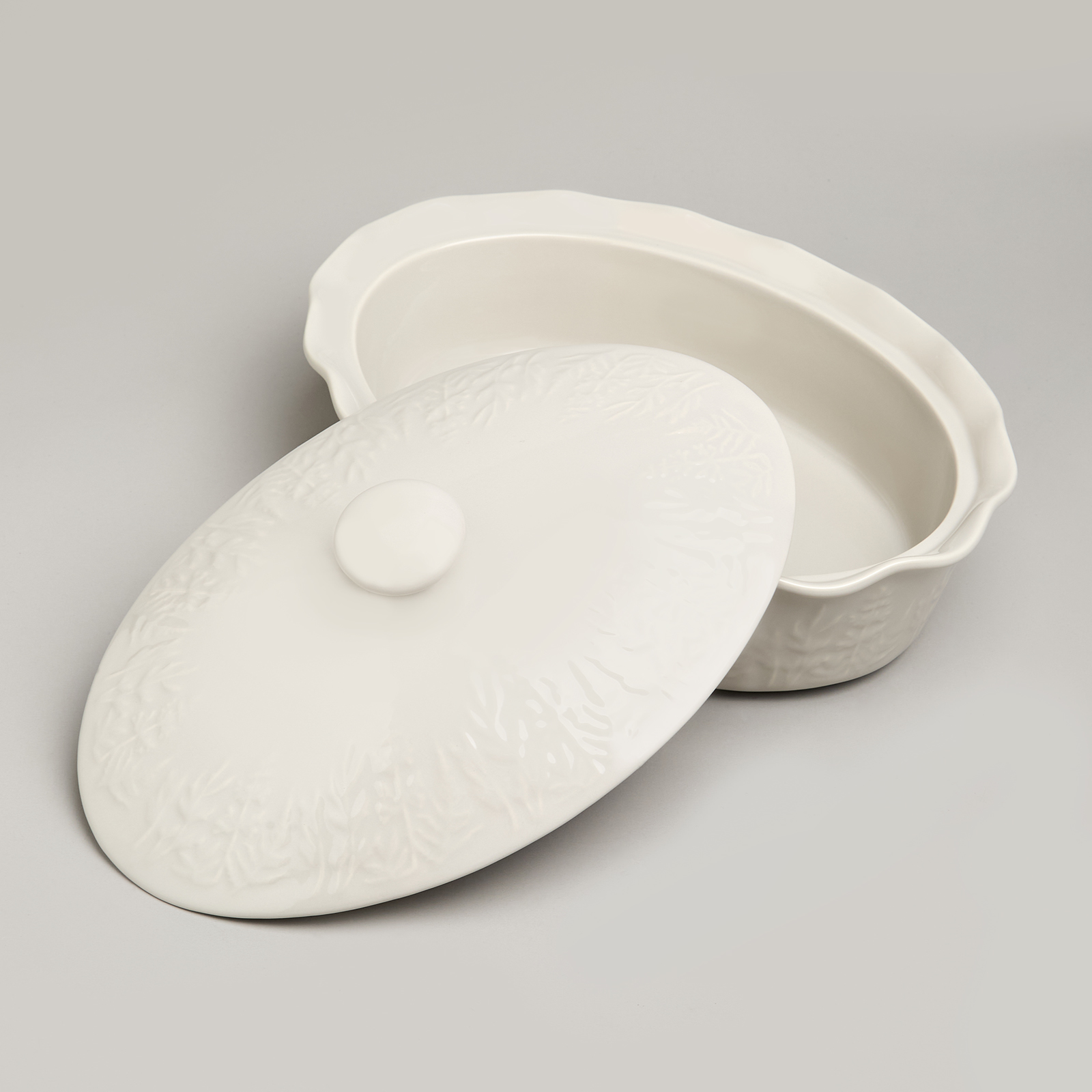 ФОРМА ДЛЯ ЗАПЕКАНИЯ С КРЫШКОЙ BEIGE 33*24*8/13СМ 2000 МЛ