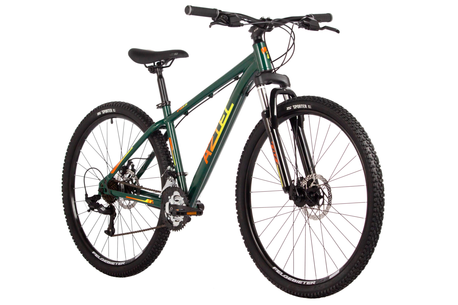 Велосипед FOXX 27.5" AZTEC зеленый, сталь, размер 16