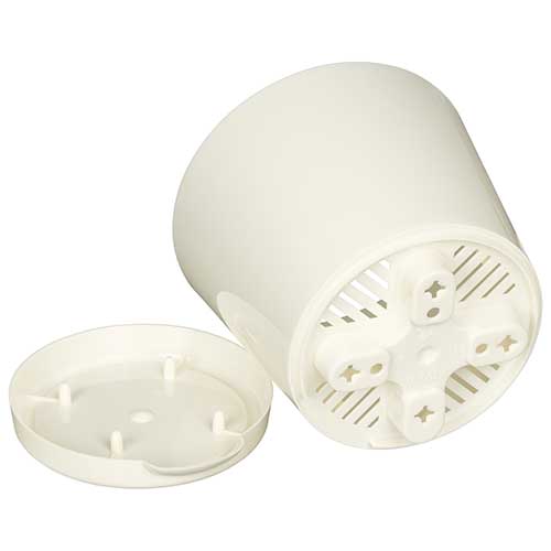 Горшок для цветов 0.75 л Homver Oregano 221602225/01, 120 мм, с прикорневым поливом, светло-бежевый