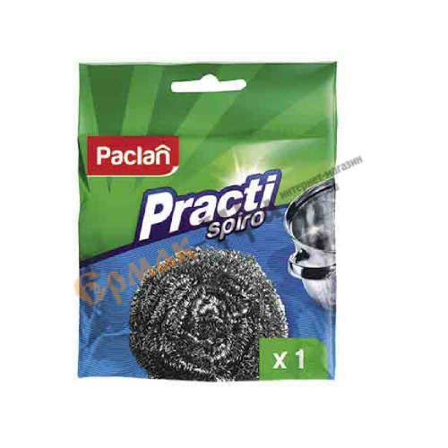 Губка для посуды металл 1шт PACLAN PRACTI SPIRO, 10/60