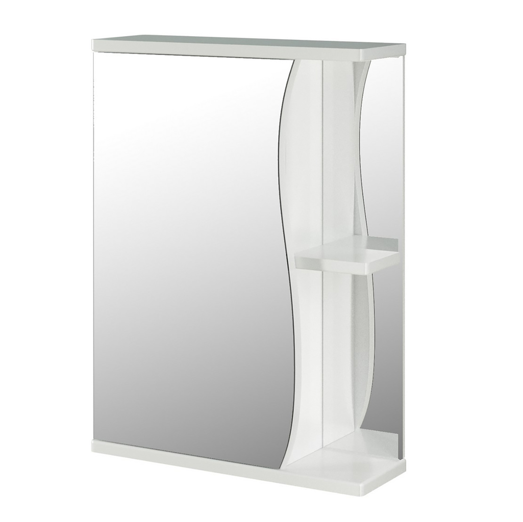 Зеркальный шкаф, Классик-50, левый без подсветки, ПВХ