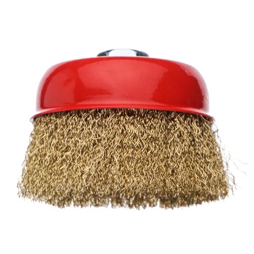 Щетка для УШМ, чашка, 100мм/М14 Барракуда латунь, 038\F0236, 1/60