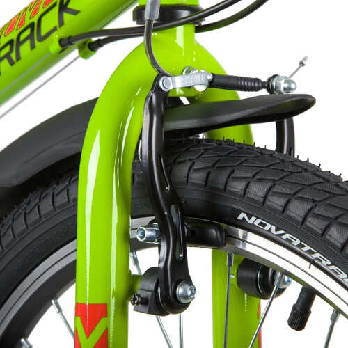 Велосипед NOVATRACK 20, RACER, зеленый, сталь, 12 скор., Power, V-Brake