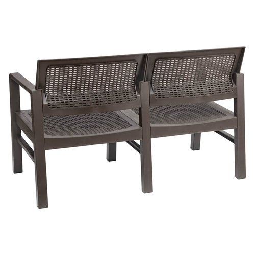 Диван двухместный IDEA РОТАНГ М 4006, коричневый ротанг