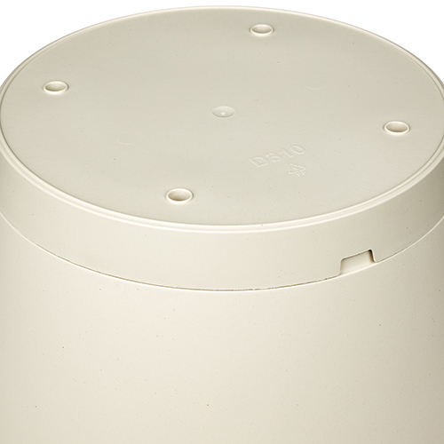 Горшок для цветов 10.7 л Homver Mint 221612225/01, 310 мм, с поддоном, светло-бежевый