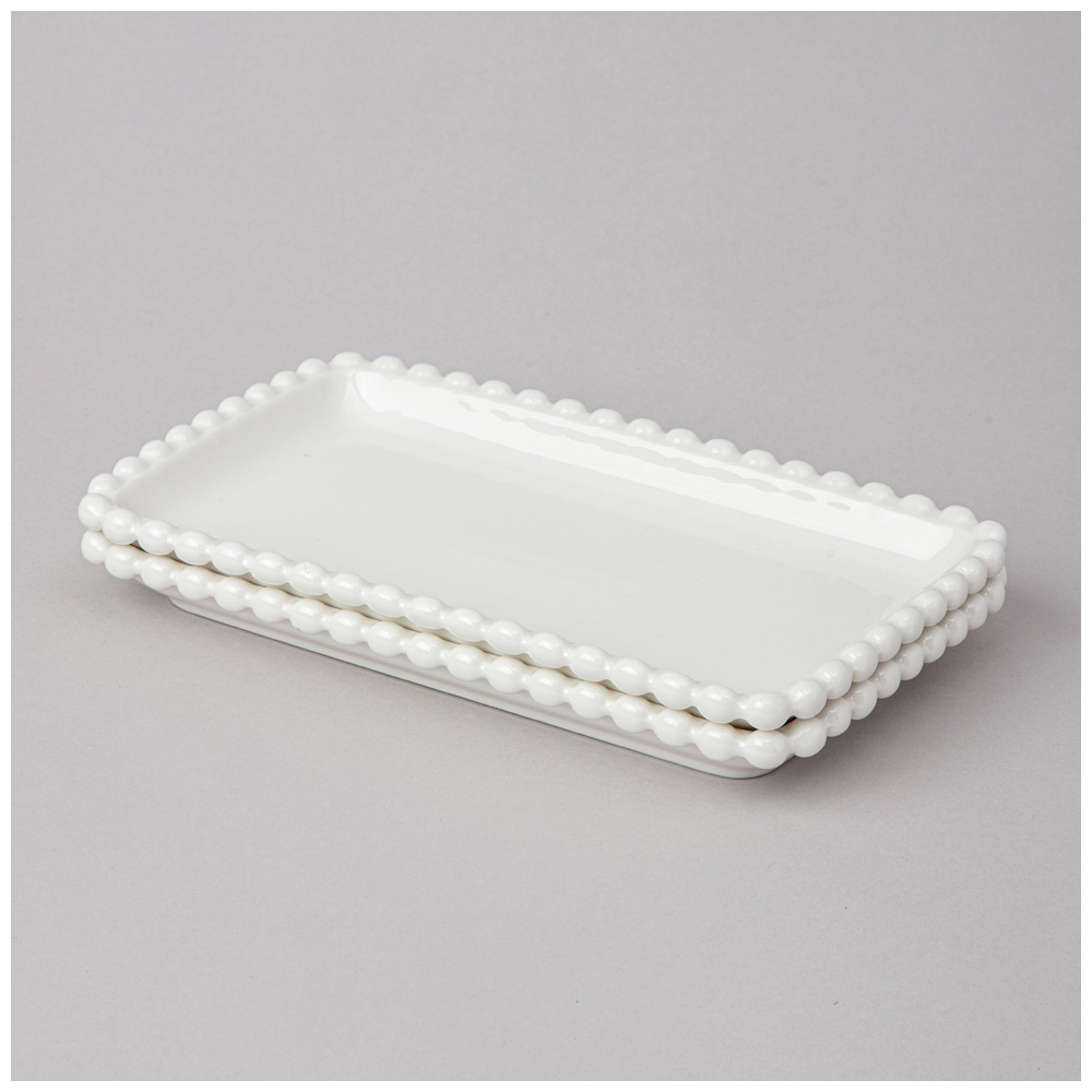 НАБОР БЛЮД LEFARD, PEARL, ПРЯМОУГ. 2 ШТ. 20*12*2 СМ, КОР=18НАБ.
