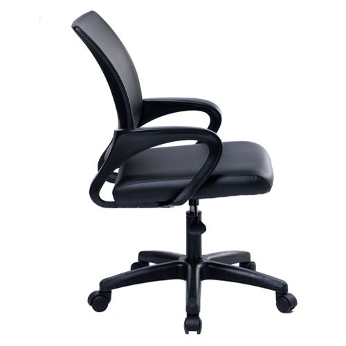 Кресло офисное, компьютерное TRON A2 кожа экокожа Standard, 47х48х46 см, черный