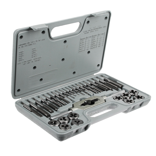 Метчик и плашка набор 31пр М3-М12 Ермак, 1/10