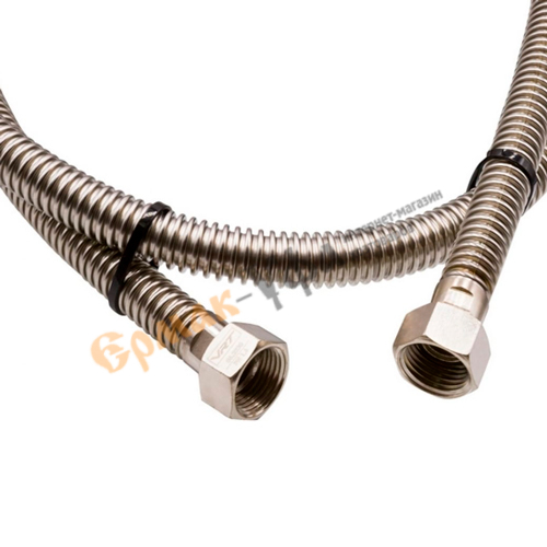 Подводка для газа 1/2 120см ГГ Сильфонная VRT-151200, 1/1