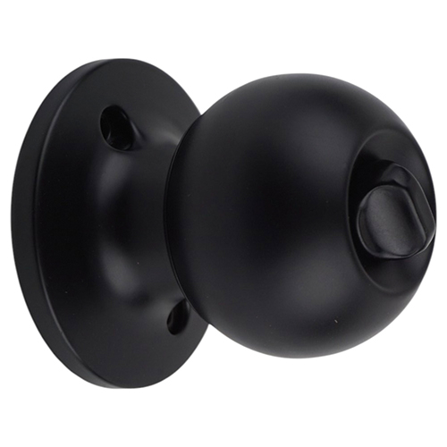 Ручка защелка дверная фиксатор WC GROX ЗШ-TR-02 BL, черный 1/30