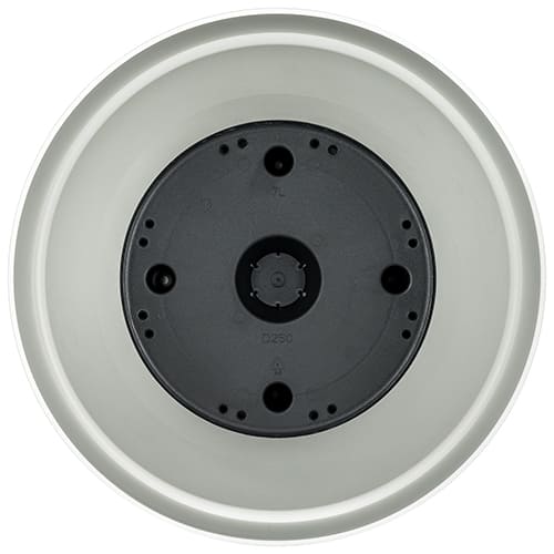 Горшок для цветов 7 л Homver Tarragon 221610521/03, 250 мм, со вставкой, светло-серый