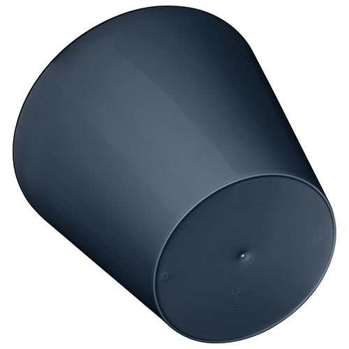 Горшок для цветов 4 л Homver Rosemary 221600135/01, 200 мм, с дренажной вставкой, серый