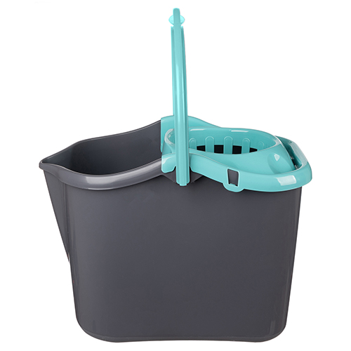 Ведро прямоугольное 13 л Homver Grenada 221225815/01, с отжимом МОП, голубой