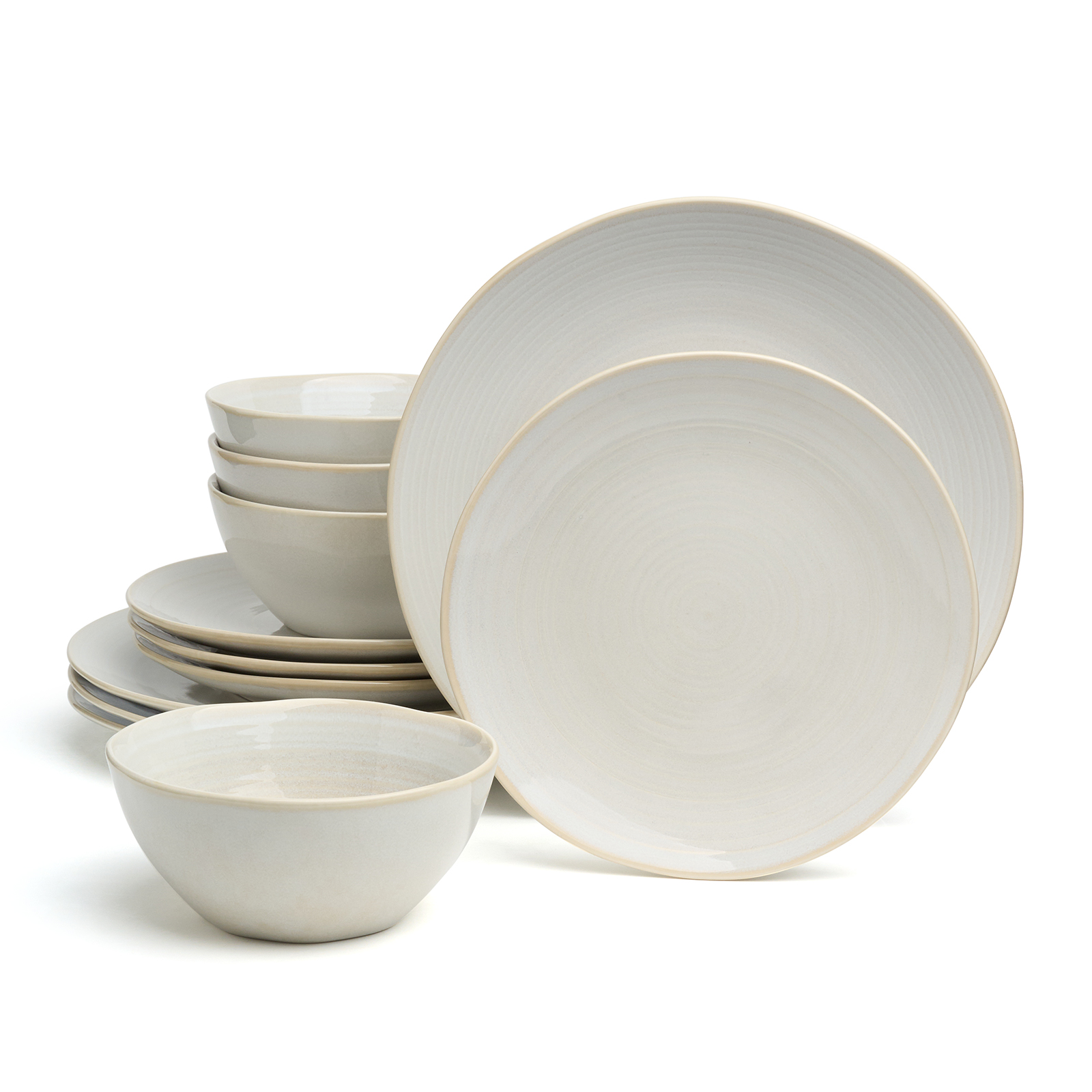 НАБОР ОБЕДЕННЫЙ BRONCO, CONCEPT, НА 4ПЕР. 12 ПР. БЕЖЕВЫЙ