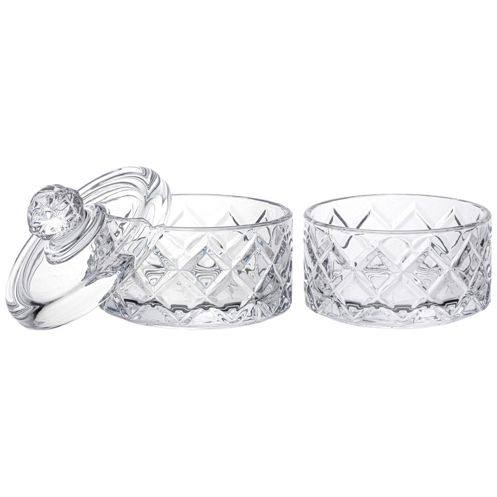 ЕМКОСТЬ ДЛЯ ХРАНЕНИЯ LEFARD С КРЫШКОЙ 2 ЯРУСА, DIAMANT, 10, 5*15 СМ, 280 МЛ, КАЖДАЯ